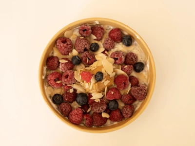 Čia puding kikiriki puter i malina